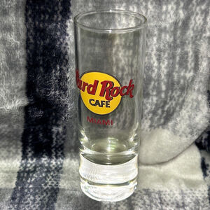 Hard Rock Cafe Miami Shot Glass 4.5" Tall